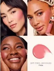 Rare Beauty Soft Pinch Long Lasting Liquid Blush Silky And Glides On Smoothly Plump Makeup Hope Love Virtue Happy Wonder Worth