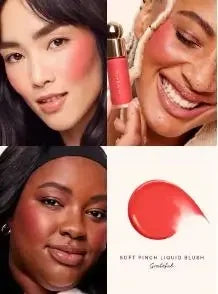 Rare Beauty Soft Pinch Long Lasting Liquid Blush Silky And Glides On Smoothly Plump Makeup Hope Love Virtue Happy Wonder Worth