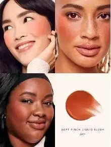 Rare Beauty Soft Pinch Long Lasting Liquid Blush Silky And Glides On Smoothly Plump Makeup Hope Love Virtue Happy Wonder Worth