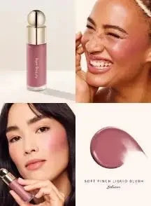 Rare Beauty Soft Pinch Long Lasting Liquid Blush Silky And Glides On Smoothly Plump Makeup Hope Love Virtue Happy Wonder Worth